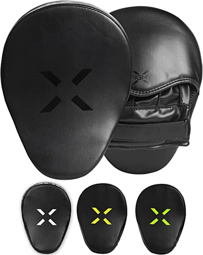 FightX Punching Mitts for Boxing Leather Curved Punch Mitts Men & Women Available In Multiple Colors