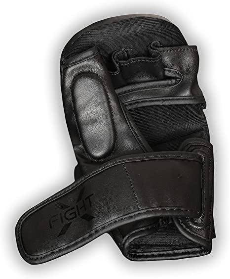 FightX MMA Gloves for Men & Women Training Grip Wristwrap Gloves for  Practice Boxing Fingerless Fighting Gloves Gloves for Adult Taekwondo  Gloves